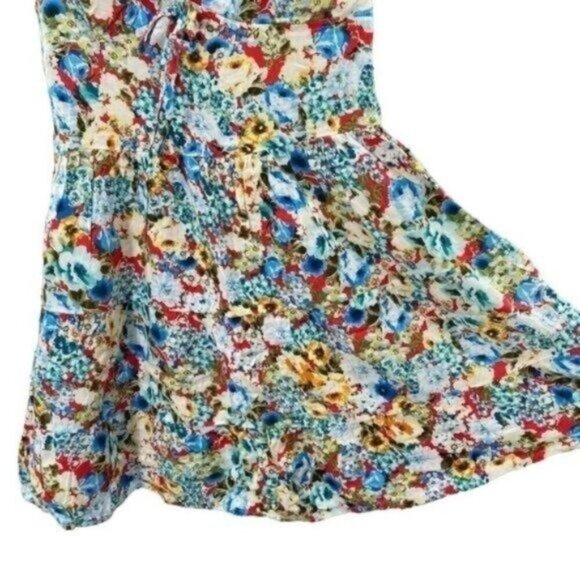 Oboe Women's Floral Mini Dress Size Large - Picture 9 of 14